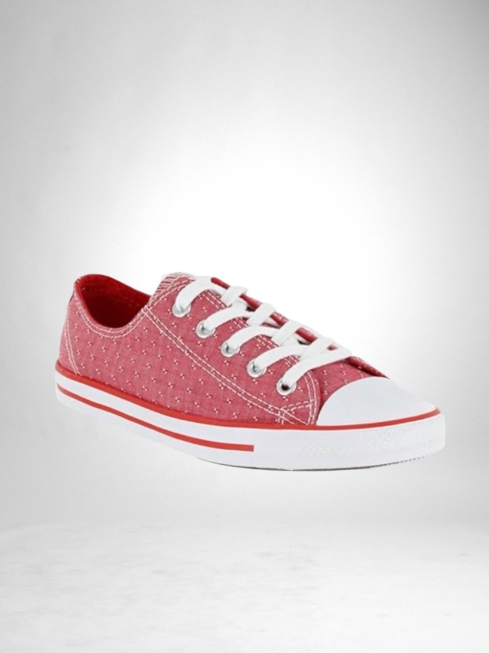 Converse Womens Chuck Taylor All Star Dainty Ox Sneakers Casino Red